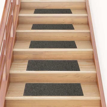 vidaXL Trapmatten Zelfklevend 15 stuks 76x20 cm Antraciet, Verzenden, Nieuw