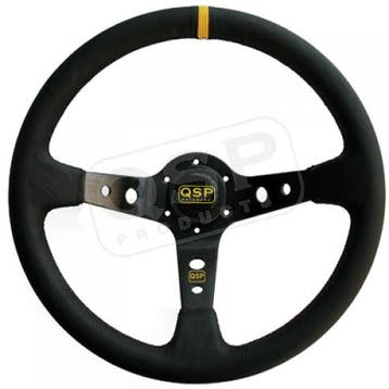 QSP stuur leder 90mm diep zwart, Auto-onderdelen, Verzenden, Nieuw