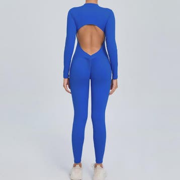 Dames Sport Jumpsuit met Lange Mouwen - Fitness & Gym Kledin, Verzenden, Nieuw