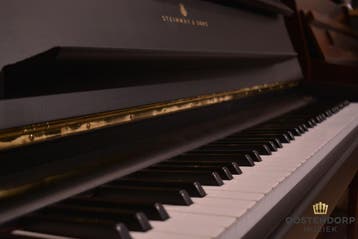 Actie -10% Steinway & Sons Z-114 B messing piano, Nieuw, Zwart, Piano