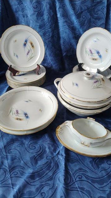 C.G. Limoges - Eetservies (19) - Porselein - tafelservies