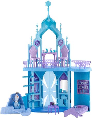 Elsa Speelkasteel 75cm - 21 Accessoires | Tweedekansje OP=OP, Ophalen of Verzenden, Zo goed als nieuw, Poppenhuis