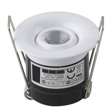 LED Veranda Spot - 1W - Natuurlijk Wit 4200K - Aluminium, Metaal of Aluminium, Nieuw, Ophalen of Verzenden, Led