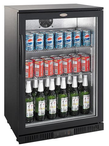 CombiSteel Barkoelkast | 138L | Zwart | Statisch + Ventilato, Ophalen of Verzenden, Nieuw