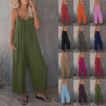 Zomerse Dames Overall Broek met Zakken - Comfortabel & Casua, Verzenden, Nieuw
