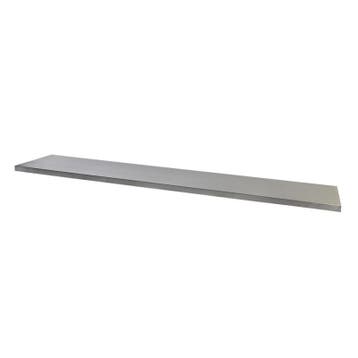 MDF werkblad met RVS plaat omkleed. 204 x 46 x 3,6 cm voor, Ophalen of Verzenden, Nieuw