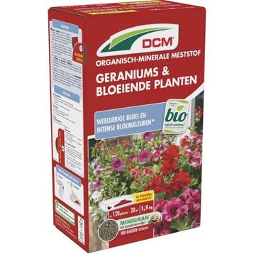 Geraniums en bloeiende planten mest | DCM | 1.5 kg, Verzenden