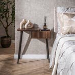 Staand Nachtkastje Maud met 1 lade en plank links, Verzenden, Nieuw, 55 tot 70 cm, 45 tot 65 cm