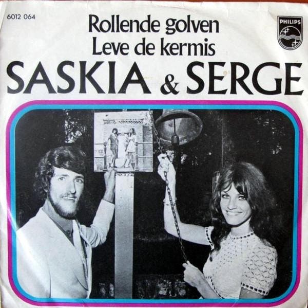 vinyl single 7 inch - Saskia &amp; Serge - Rollende Golve..., Cd's en Dvd's, Vinyl Singles, Zo goed als nieuw, 7 inch, Pop, Verzenden