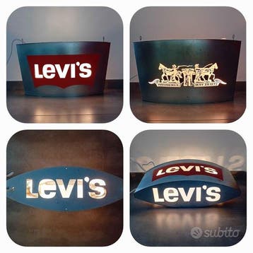 Levis - Levis neonreclamebord - Lichtbak - Metaal, Plastic