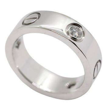 Cartier - Ring - Love - 18 karaat Witgoud - 3 diamanten, Sieraden, Tassen en Uiterlijk, Nieuw