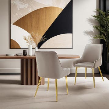 Eetkamerstoel Avane, fluweeloptiek, draagkracht 120 kg, Huis en Inrichting, Stoelen, Verzenden, Nieuw