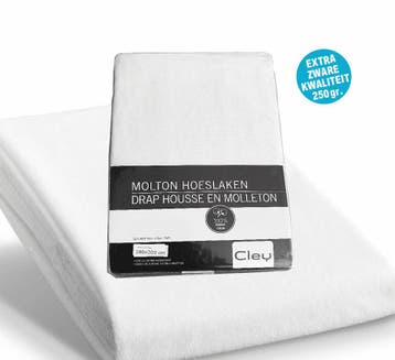 Molton matrashoes extra dikke kwaliteit - 160/200, Verzenden, Nieuw, Wit