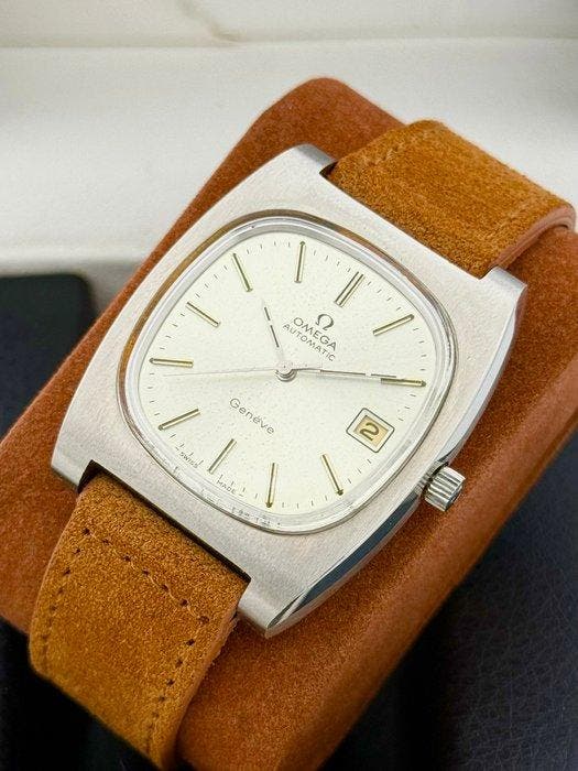 Omega - Geneve Automatic Jumbo Date Cal.1012 - 166.0190 -, Sieraden, Tassen en Uiterlijk, Horloges | Heren