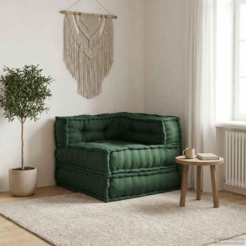vidaXL Modulaire bankstel 70x70x54 stof groen, Verzenden, Nieuw, Groen