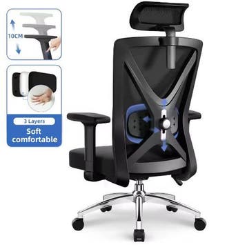 Ergonomische Mesh Bureaustoel met Lendensteun, Verzenden, Nieuw