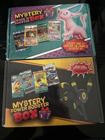 Pokémon - 2 Box - Mystery Grade’n Box and Power Booster Box, Nieuw