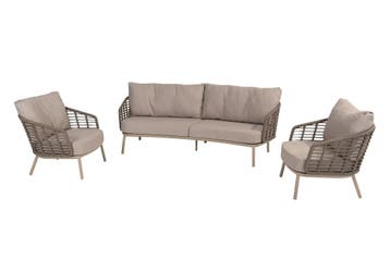 Taste Puglia loungeset (3-delig) - Latte, Verzenden, Nieuw, Overige materialen, Loungeset