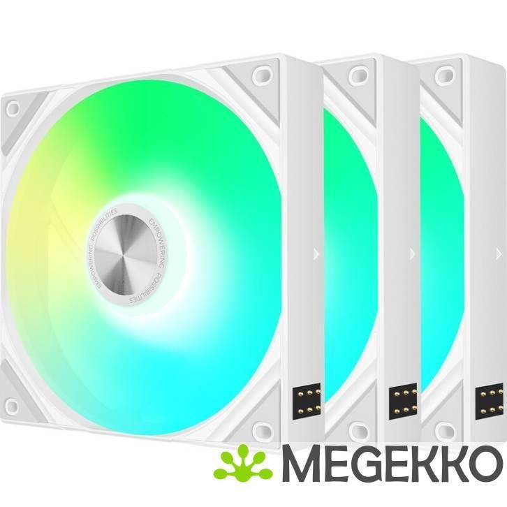 TRYX ROTA SL ARGB Fan 120mm 3-pack Wit, Computers en Software, Computerkoelers, Nieuw, Verzenden