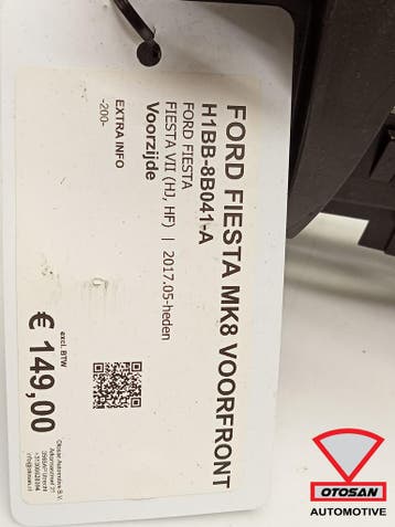 Ford Fiesta MK8 17+ Voorfront Front Origineel! H1BB-8B041-A, Ophalen, Gebruikt, Voor, Ford