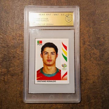 2006 Panini World Cup Cristiano Ronaldo 298 Serialized card, Nieuw