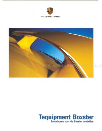 2003 PORSCHE BOXSTER TEQUIPMENT BROCHURE NEDERLANDS, Boeken, Nieuw, Porsche, Author