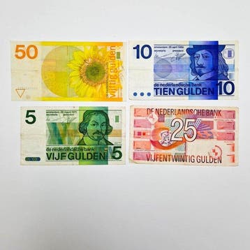 Nederland. - 4 banknotes - various dates - PL83, PL47, PL71,