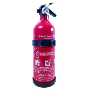 Brandblusser met Manometer Belgie Keur 1kg, Caravans en Kamperen, Ophalen of Verzenden, Nieuw