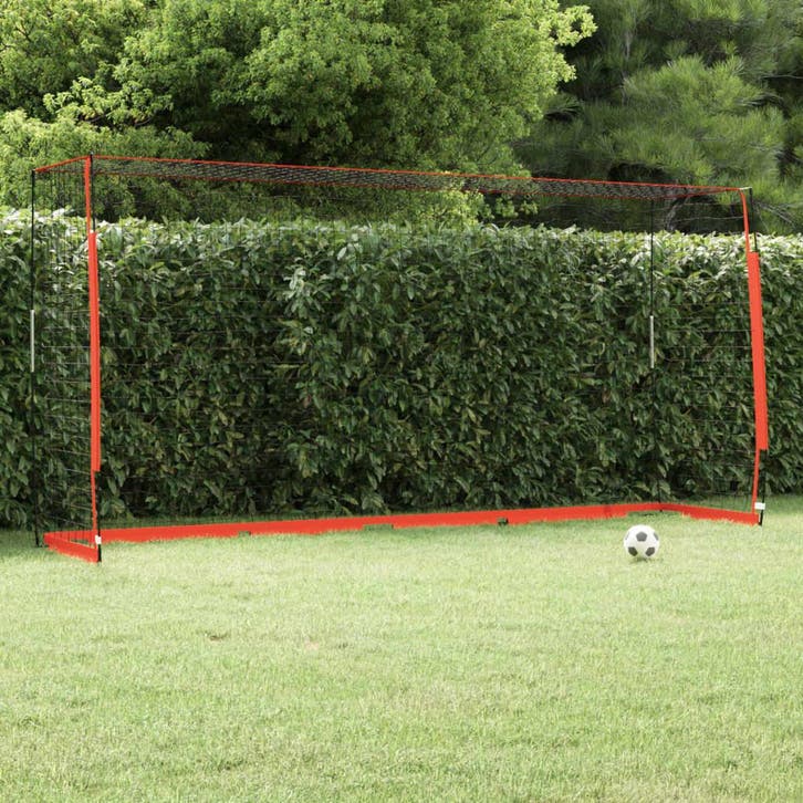vidaXL Voetbaldoel 366,5x91x183 cm staal, Sport en Fitness, Voetbal, Nieuw, Verzenden