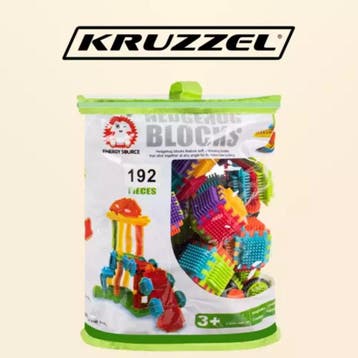 Kruzzel 192-delige Constructie Set - Creatieve Hedgehog..., Ophalen of Verzenden, Nieuw
