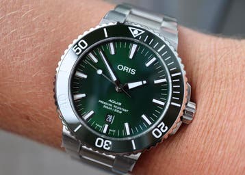 Horloge Oris Aquis Date 12/2025 Full set, nieuw ongedragen, Overige merken, Staal, Staal, Polshorloge