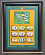 Walt Disney Ingelijste postzegelkunst - “FOOTBALL” Stamp Art, Nieuw