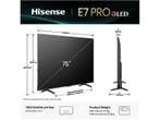 Hisense - LED/QLED 70-79 Ultra HD 4K TV - 75 inch, Audio, Tv en Foto, Televisies, Overige merken, Verzenden, Nieuw, 100 cm of meer