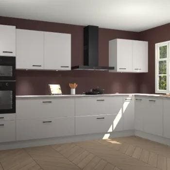 Zijdegrijze keuken Graz 71623, Verzenden, Nieuw