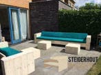 Steigerhout Loungeset XL tuinbank loungebank bewerkt op maat, Tuin en Terras, Tuinsets en Loungesets, Verzenden, Steigerhout, Nieuw
