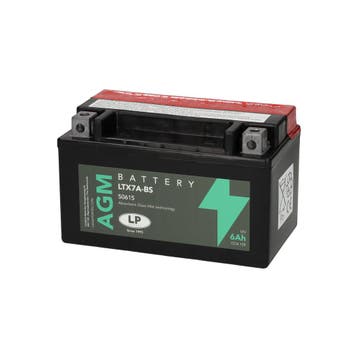 Landport (LP) LTX7A-BS 12 volt 6,0 ah AGM motor accu (50615, Ophalen of Verzenden, Nieuw
