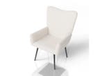 Veiling - Oorfauteuil / Relaxfauteuil Odense - Beige - Boucl, Nieuw