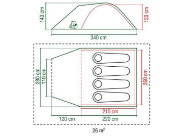 Coleman Kobuk Valley 4 Plus Driepersoons bijzet tent Nieuw, Ophalen of Verzenden, Nieuw, Tot en met 4
