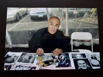 Bruce Lee - Gesigneerde foto John Saxon, Ophalen of Verzenden, Nieuw, Film, Foto of Kaart