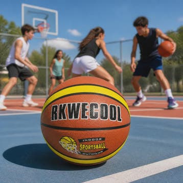 Duurzame Rubberen Basketbal 22.6cm - Indoor & Outdoor Sportb, Verzenden, Nieuw
