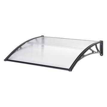 [en.casa] Deurluifel Mellerud afdak 100x60 cm transparant en, Verzenden, Nieuw
