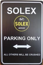 Solex parking only reclamebord, Ophalen of Verzenden, Nieuw