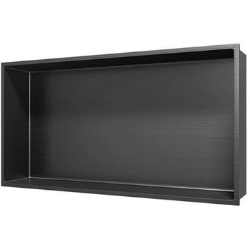 Inbouwnis - Leoni Nima - 30x60x10cm - Gunmetal Grijs, Ophalen of Verzenden, Nieuw, Rvs