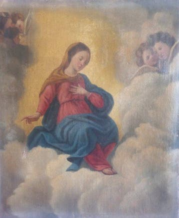 Italiaanse school (XVIII) - Madonna con putti