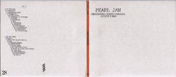 cd digi - Pearl Jam - Greensboro, North Carolina - August..., Verzenden, Zo goed als nieuw