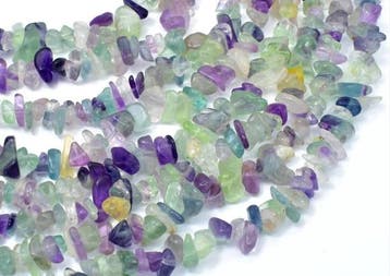 20 x Chips stone split kralen 5~22mm gat: 1mm edelsteen F..., Ophalen of Verzenden, Nieuw, Kraal