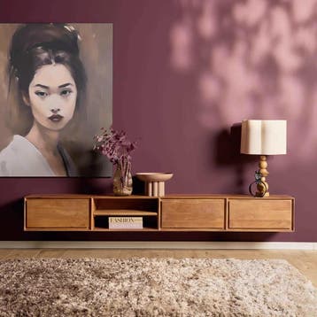 Zwevend tv meubel Ambiance Naturel | 240 cm | Starfurn, Ophalen of Verzenden, Nieuw