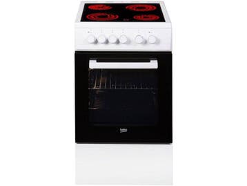 Beko FSS57000GW - Vrijstaand fornuis - Keramische kookplaat, Witgoed en Apparatuur, Kookplaten, Verzenden, Zo goed als nieuw