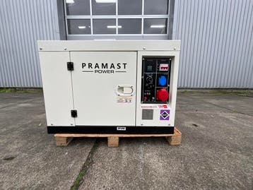 Nieuwe Diesel Aggregaat 11kVA Silent Generator Pramast Power, Ophalen