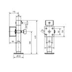 Steunpoot Winterhoff kantelbaar flens 85mm 1300 kg SW 19, Ophalen of Verzenden, Nieuw